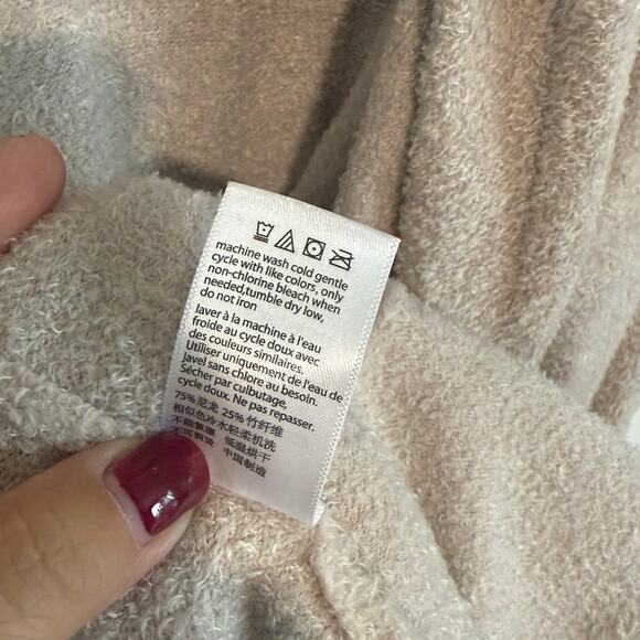 Barefoot Dreams CozyChic Lite Knit Cardigan Duster in Bisque - Large (L) - Picture 5 of 5